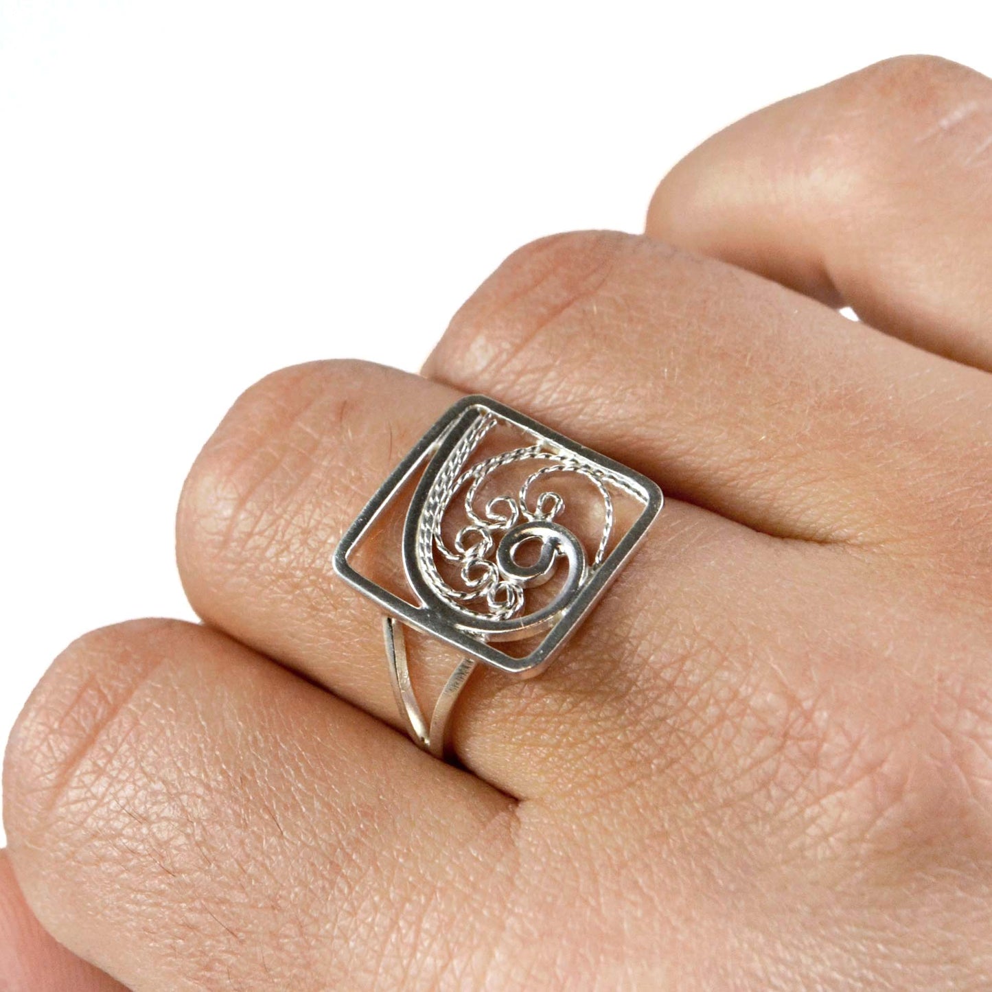 Golden Ratio Filigree Ring