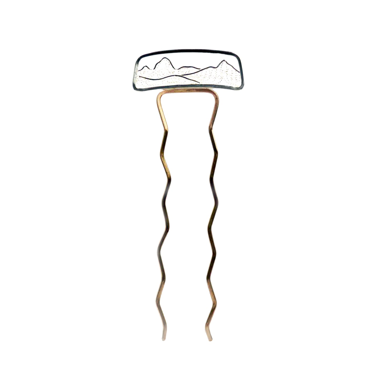 Mountains Filigree Hair Fork