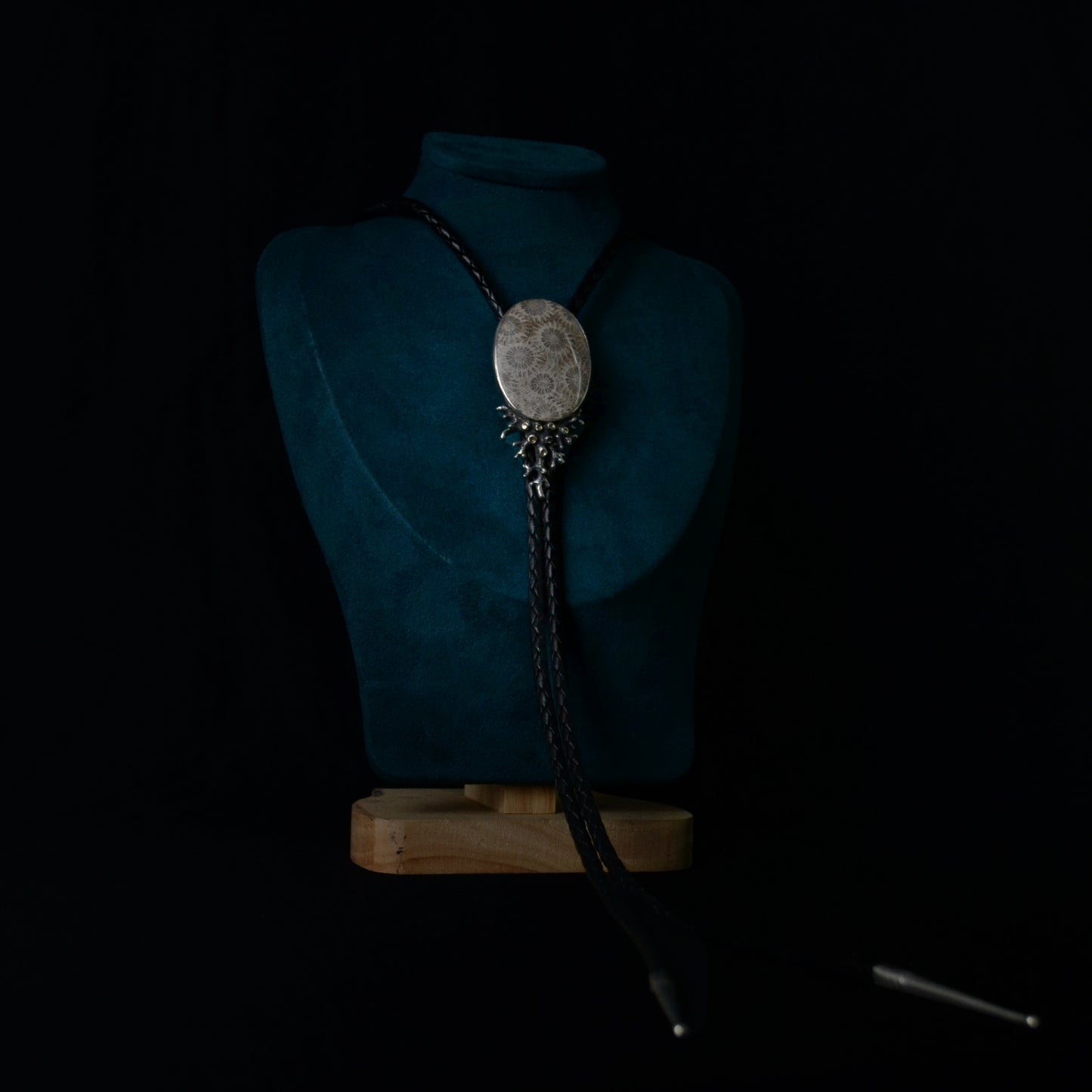 Petrified Coral Bolo Tie