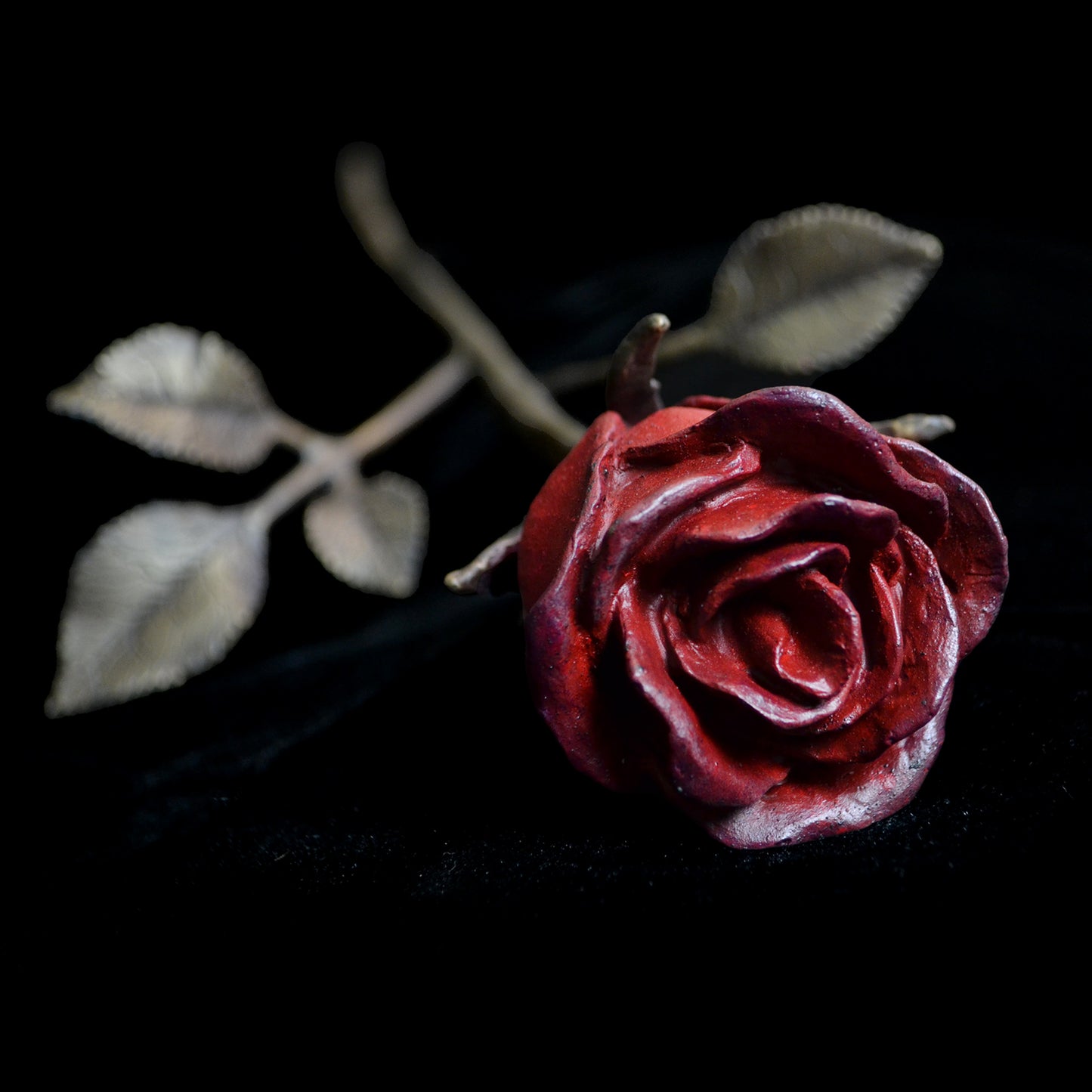 Long Stemmed Rose Sculpture