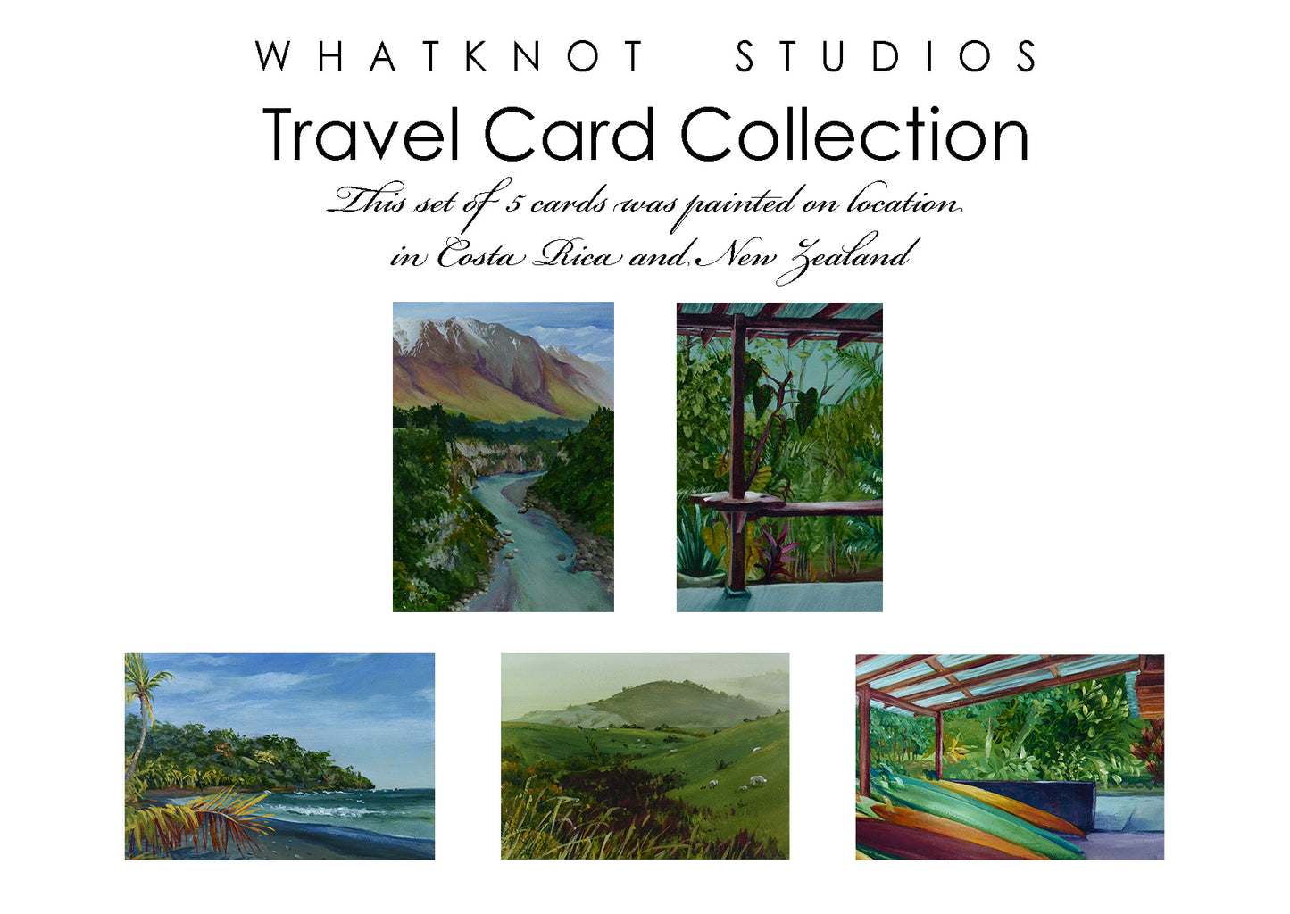 Travel Greeting Card Set