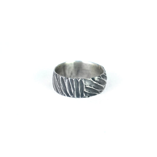 Zebra Textured Ring
