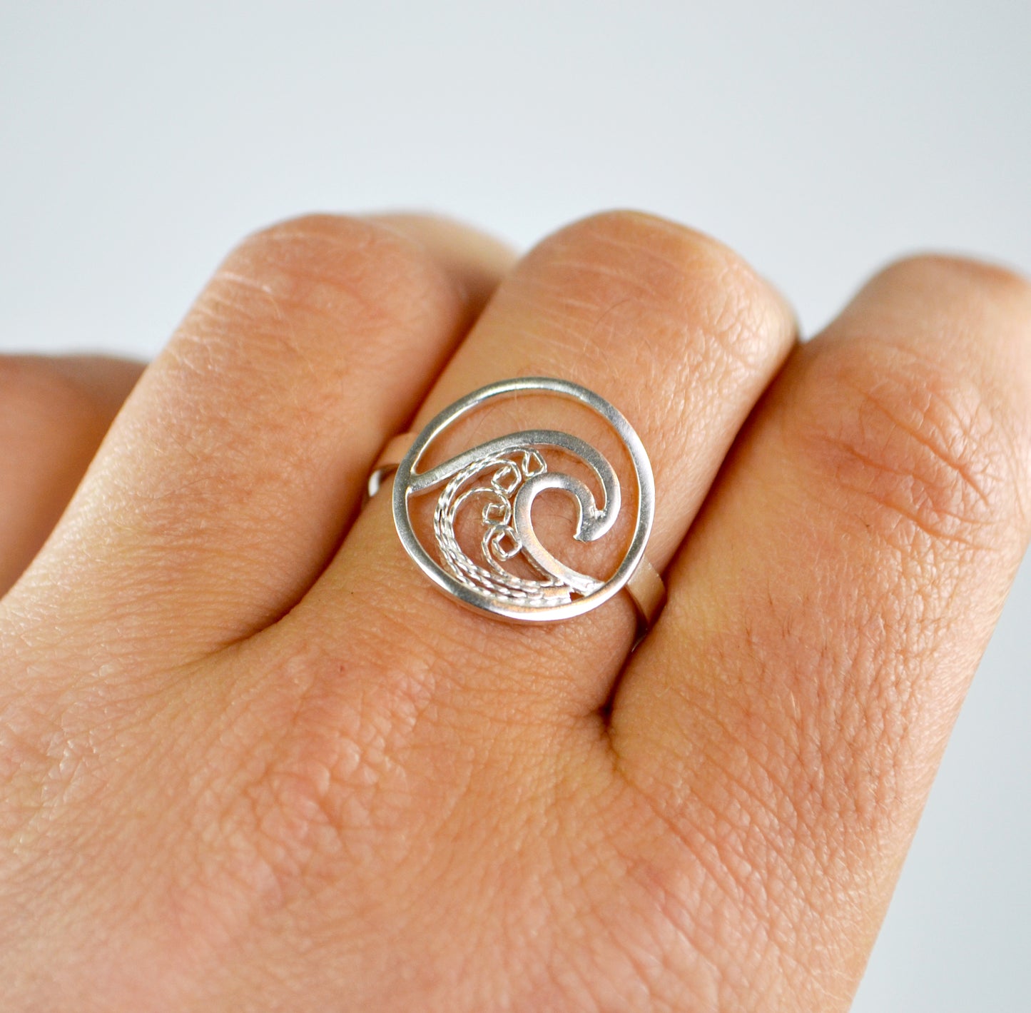 Wave Filigree Ring
