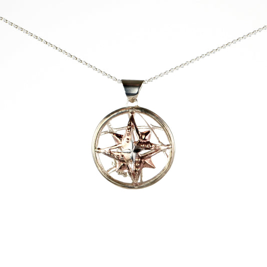 Chart and Compass Reversible Necklace