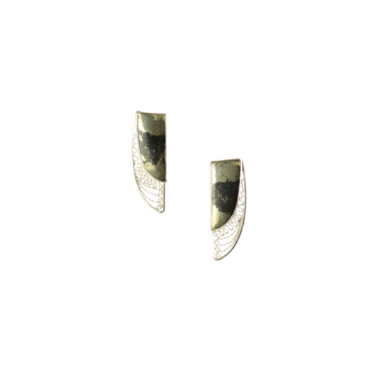 Riley Pyrite Earrings