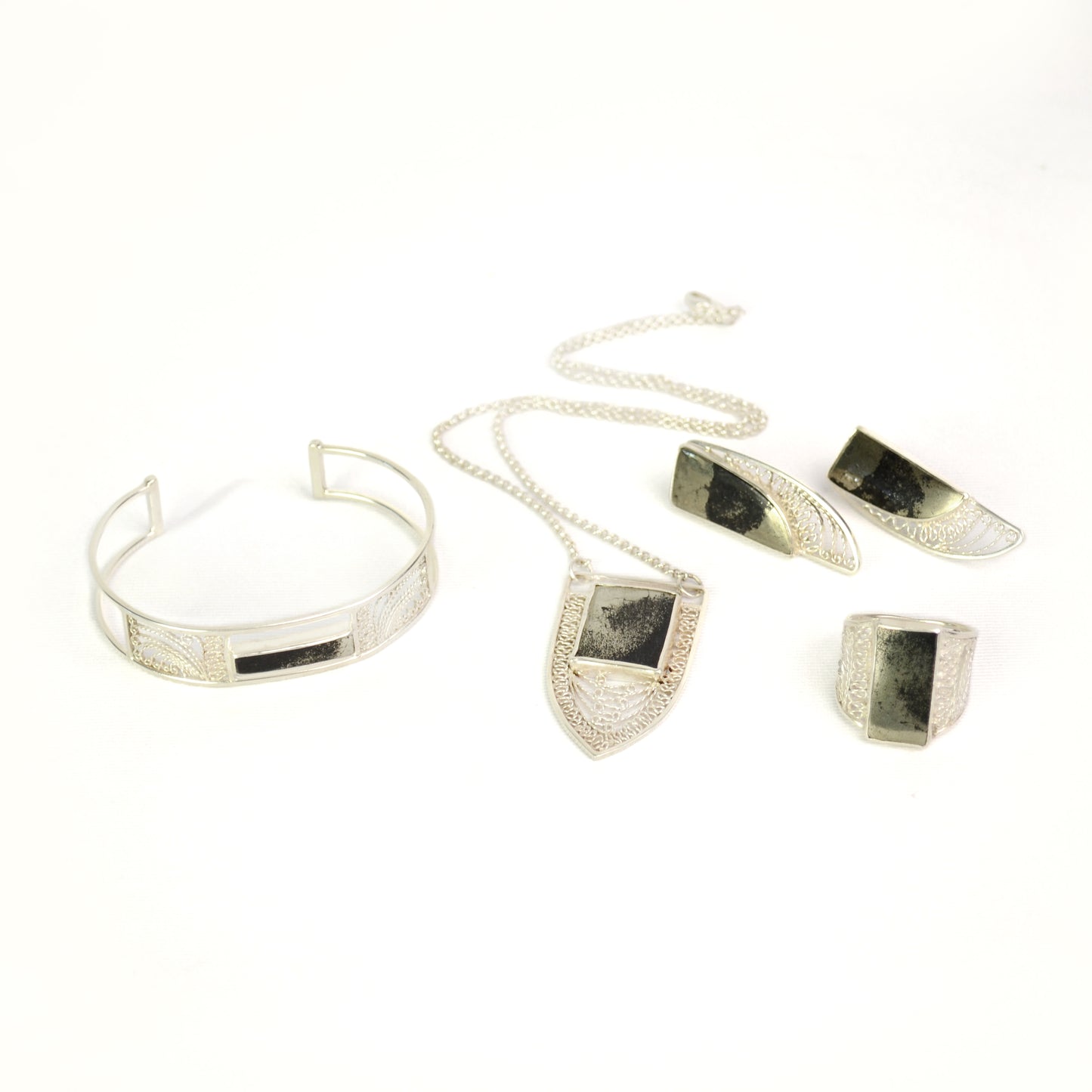 Riley Pyrite Necklace