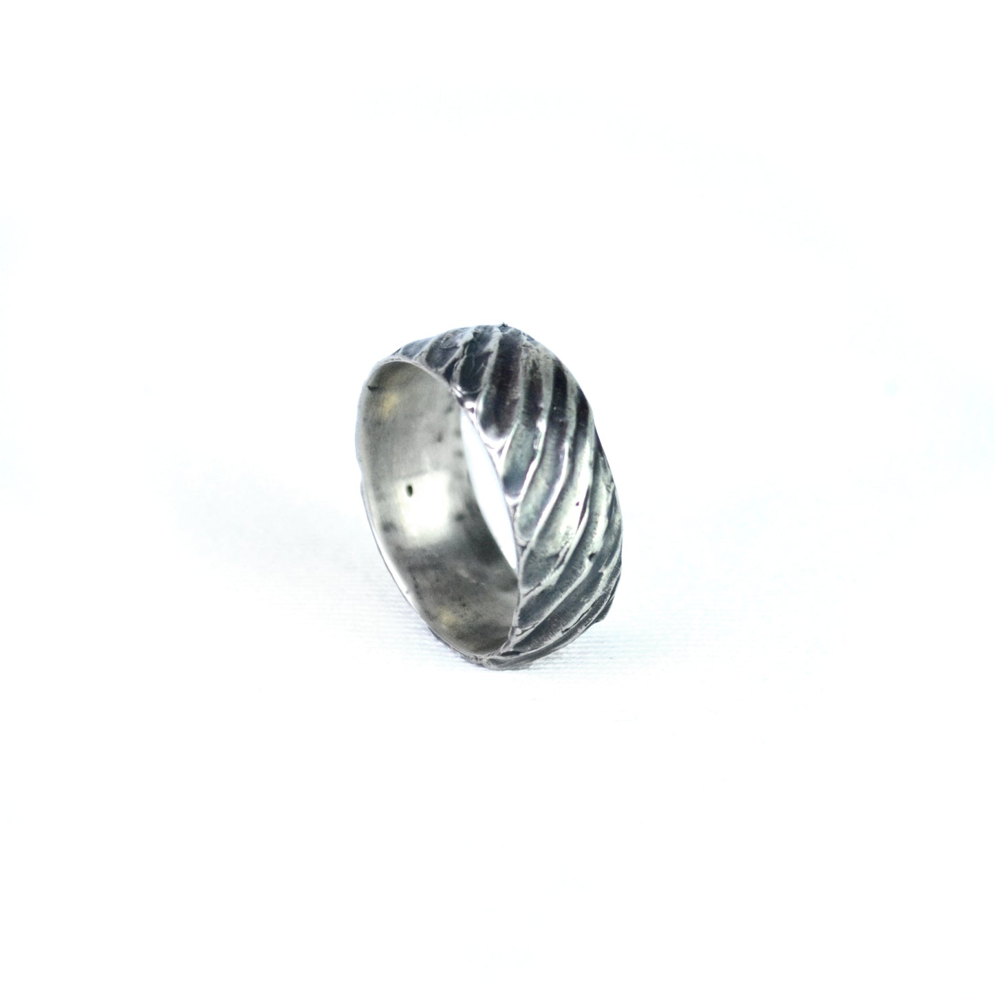 Zebra Textured Ring